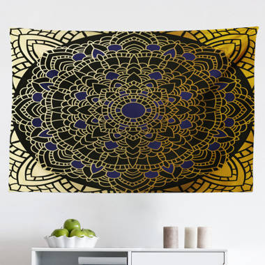 Navy blue wall online tapestry